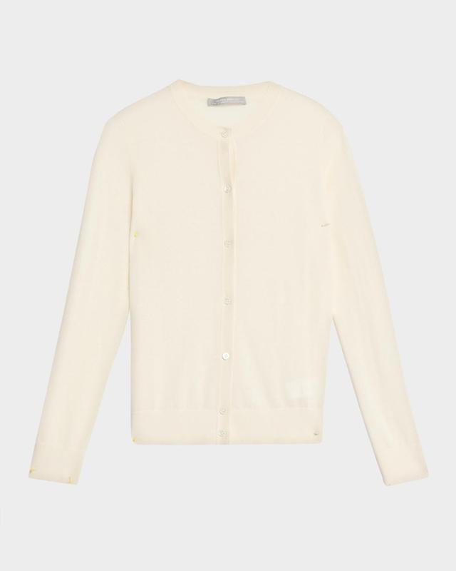 Superfine Cashmere Crewneck Cardigan Superfine Cashmere Crewneck Cardigan