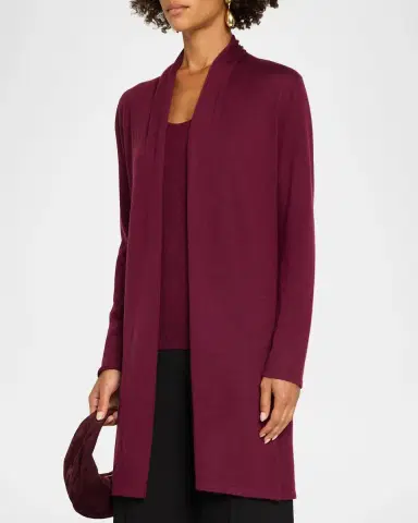 Neiman Marcus Superfine Cashmere Duster Cardigan | Thumbnail 4 Neiman Marcus Superfine Cashmere Duster Cardigan | Thumbnail 4