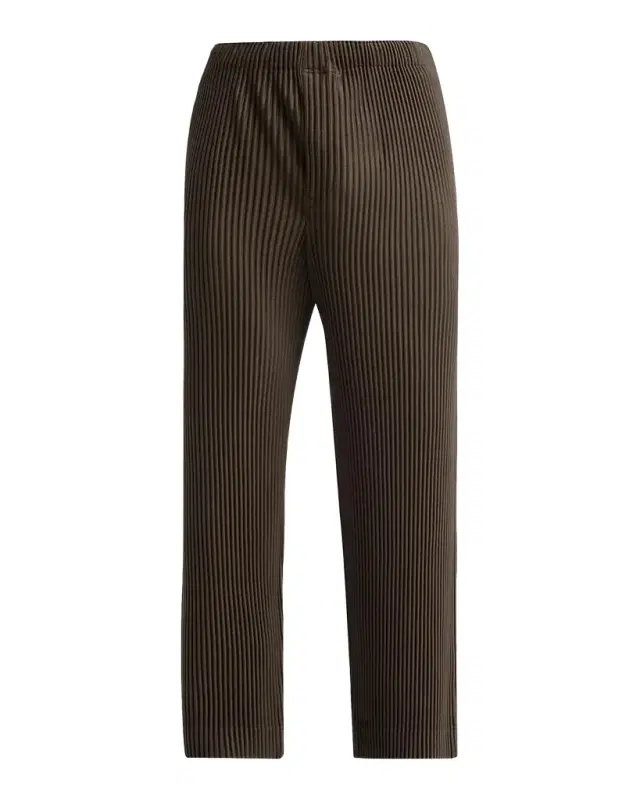 Homme Plissé Issey Miyake Men's Pleated Straight Leg Pull-On Pants