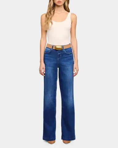 L'Agence Scottie High-Rise Wide-Leg Jeans | Thumbnail 2