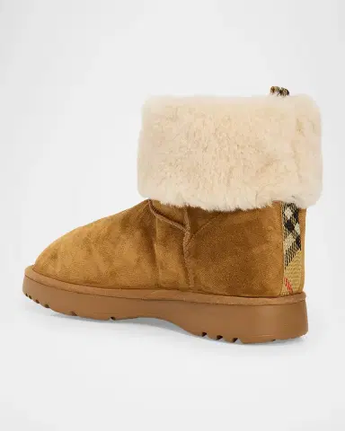 Burberry Flint Shearling-Lined Suede Ankle Boots | Thumbnail 4 Burberry Flint Shearling-Lined Suede Ankle Boots | Thumbnail 4