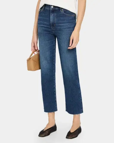 Frame Le Sleek High-Rise Straight Jeans | Thumbnail 4