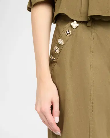 Cinq à Sept Mixed Buttons Agnes Pants | Thumbnail 5 Cinq à Sept Mixed Buttons Agnes Pants | Thumbnail 5