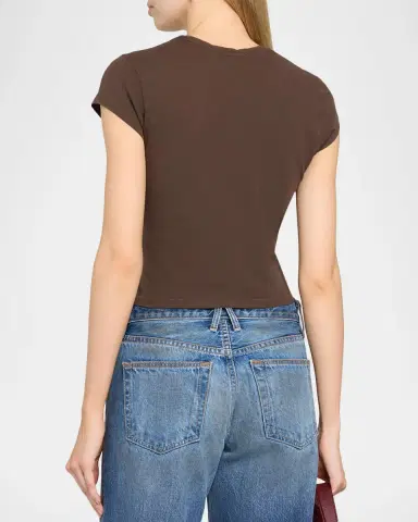 SLVRLAKE Cap-Sleeve Cotton T-Shirt | Thumbnail 3 SLVRLAKE Cap-Sleeve Cotton T-Shirt | Thumbnail 3