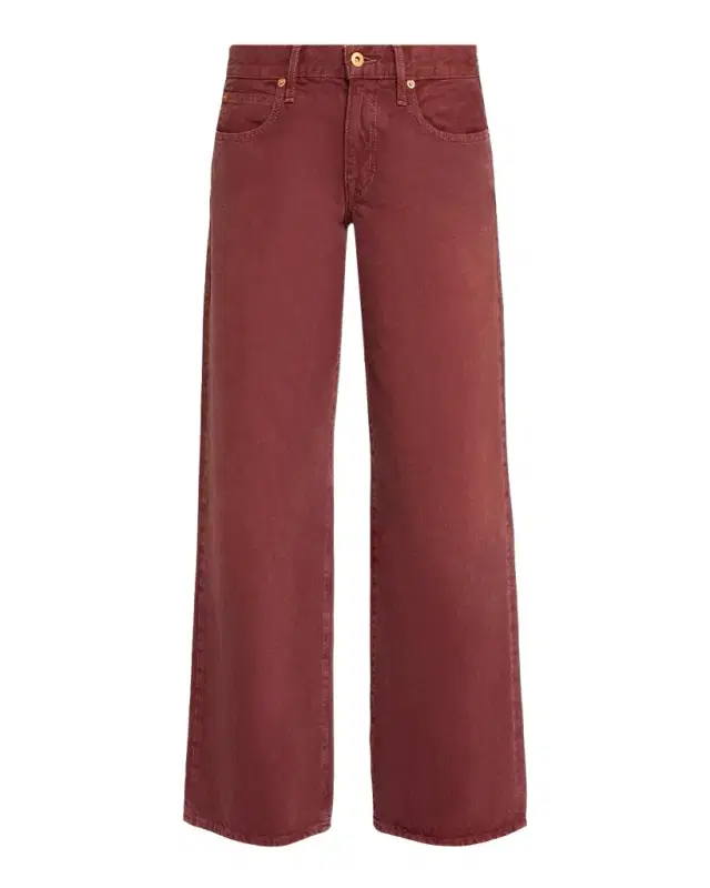 SLVRLAKE Lexi Low-Rise Straight-Leg Jeans