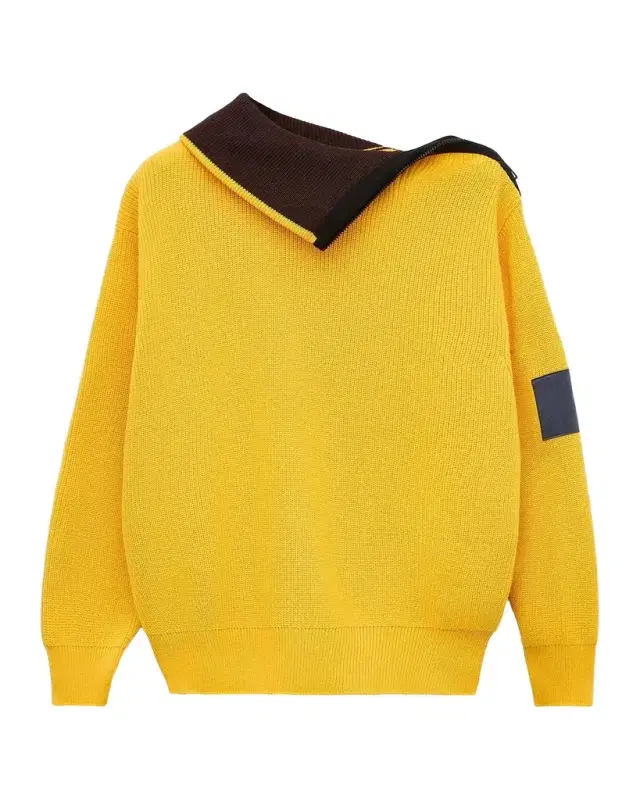 Loewe Cotton Zip-Front Sweater