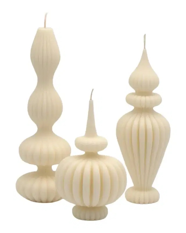 Davie Ocho Candle Co. 3-Piece Wax Candle Set