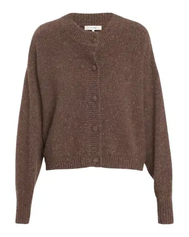 Frame Flecked Wool-Cashmere Cardigan | Thumbnail 1