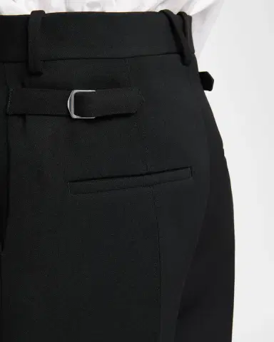 Bottega Veneta Wool Grain De Poudre Straight-Leg Split Hem Trousers | Thumbnail 4