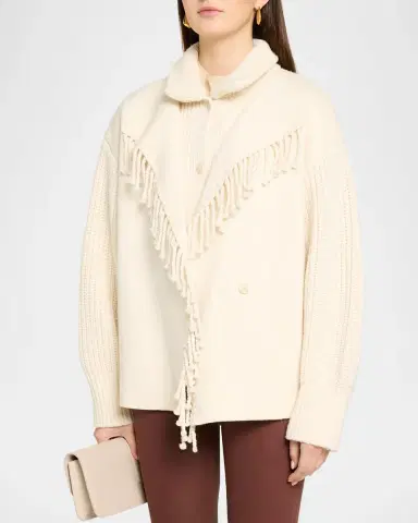 Frame The Fringe Wool Coat | Thumbnail 4