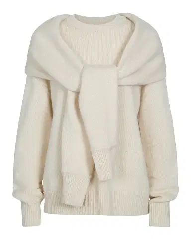 TWP Shrug Cashmere Crewneck Sweater | Thumbnail 2 TWP Shrug Cashmere Crewneck Sweater | Thumbnail 2