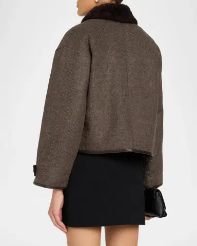 Simkhai Orien Contrast-Collar Jacket | Thumbnail 3 Simkhai Orien Contrast-Collar Jacket | Thumbnail 3