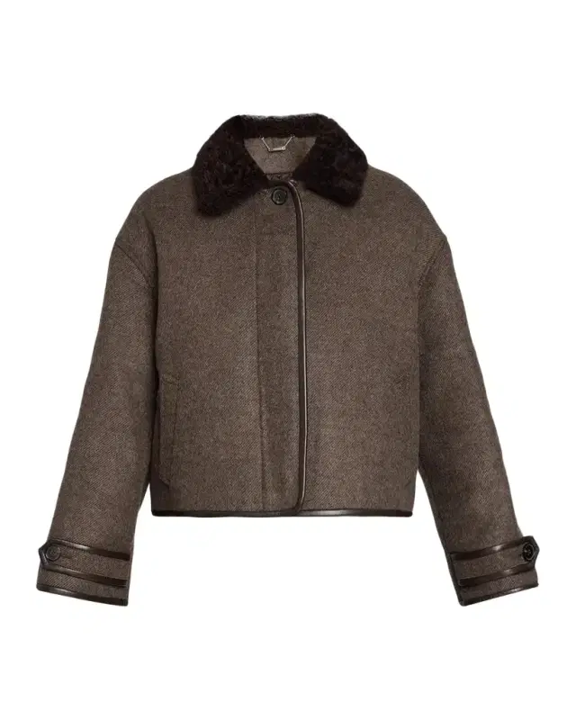Orien Contrast-Collar Jacket
