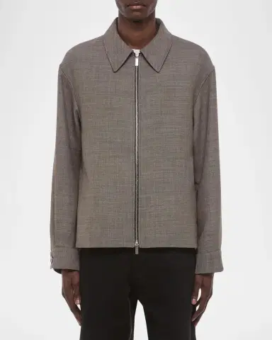 Helmut Lang Men's Zip-Front Shirt Jacket | Thumbnail 3 Helmut Lang Men's Zip-Front Shirt Jacket | Thumbnail 3