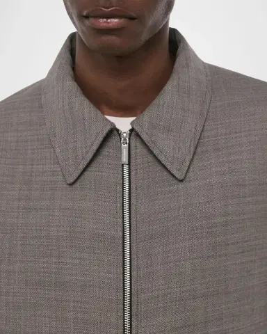 Helmut Lang Men's Zip-Front Shirt Jacket | Thumbnail 4 Helmut Lang Men's Zip-Front Shirt Jacket | Thumbnail 4