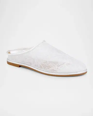 BADGLEY MISCHKA Yumi Floral Lace Mules | Thumbnail 2