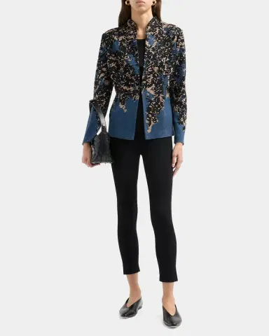Misook Abstract-Knit Open-Front Jacket | Thumbnail 2