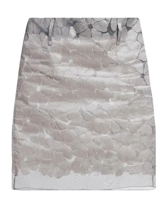 Marni Floral Semi-Sheer Knee-Length Skirt