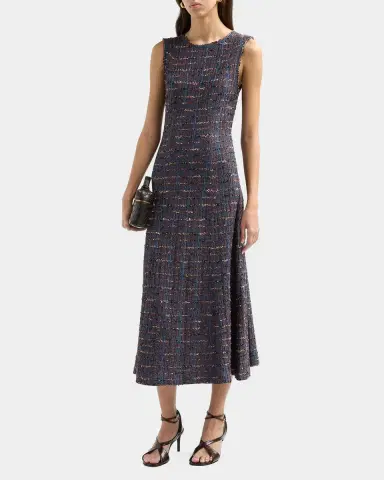 Misook Tweed A-Line Midi Dress | Thumbnail 5