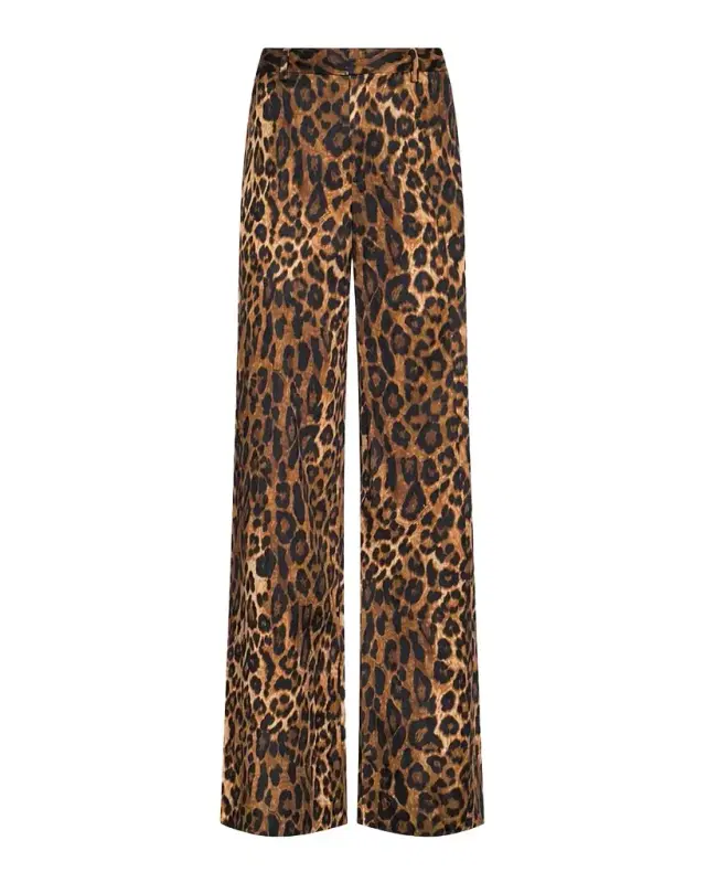 L'Agence Livvy Leopard-Print Pants
