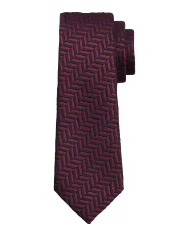 Giorgio Armani Men's Geometric Herringbone Tie | Thumbnail 2 Giorgio Armani Men's Geometric Herringbone Tie | Thumbnail 2