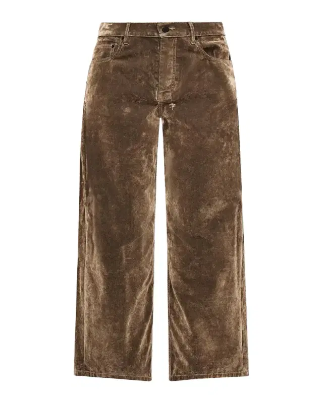 Maxx Flocked Cotton Corduroy Wide-Leg Jeans Maxx Flocked Cotton Corduroy Wide-Leg Jeans