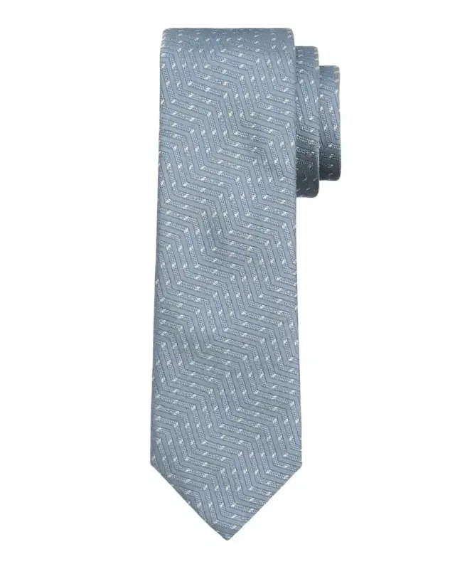 Giorgio Armani Men's Jacquard Chevron Silk Tie