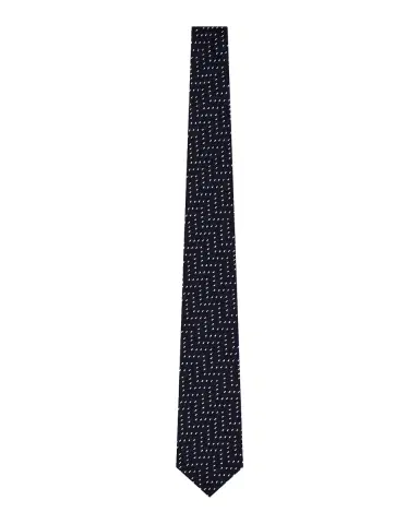 Giorgio Armani Wide Chevron Geometric Silk Tie | Thumbnail 2 Giorgio Armani Wide Chevron Geometric Silk Tie | Thumbnail 2