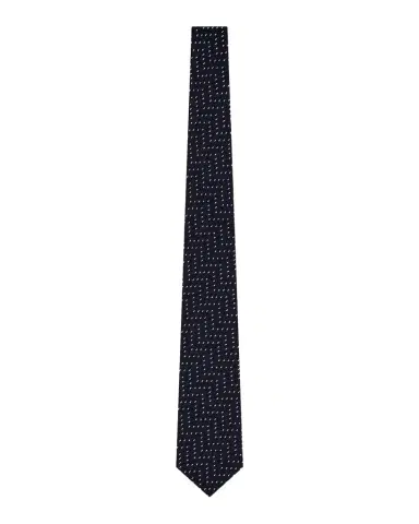 Giorgio Armani Wide Chevron Geometric Silk Tie | Thumbnail 1 Giorgio Armani Wide Chevron Geometric Silk Tie | Thumbnail 1