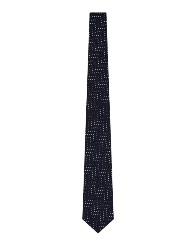 Giorgio Armani Wide Chevron Geometric Silk Tie