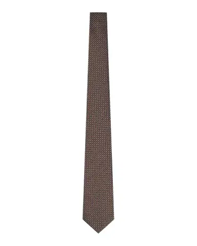 Giorgio Armani Men's Silk Geometric Tie | Thumbnail 1 Giorgio Armani Men's Silk Geometric Tie | Thumbnail 1