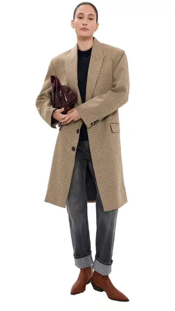 Tibi Menswear Tech Twill Tailored Midi Coat