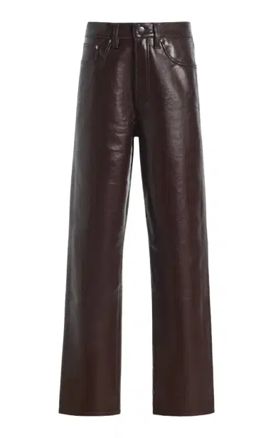 AGOLDE Lana Leather Straight-Leg Pants | Thumbnail 1