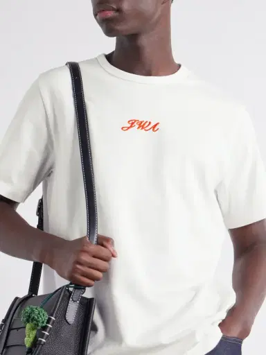 JW Anderson Logo-Embroidered Cotton-Jersey T-Shirt - Men | Thumbnail 5 JW Anderson Logo-Embroidered Cotton-Jersey T-Shirt - Men | Thumbnail 5