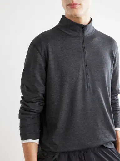 lululemon Slim-Fit Recycled Stretch-Jersey Half-Zip Sweatshirt - Men | Thumbnail 5