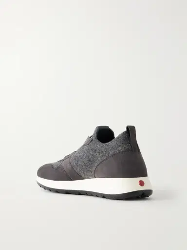 Tod's Suede-Trimmed Wool-Knit Sneakers - Men | Thumbnail 4 Tod's Suede-Trimmed Wool-Knit Sneakers - Men | Thumbnail 4
