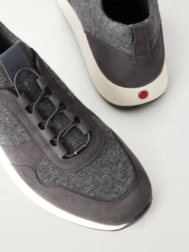 Tod's Suede-Trimmed Wool-Knit Sneakers - Men | Thumbnail 5 Tod's Suede-Trimmed Wool-Knit Sneakers - Men | Thumbnail 5