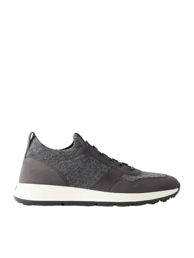 Tod's Suede-Trimmed Wool-Knit Sneakers - Men