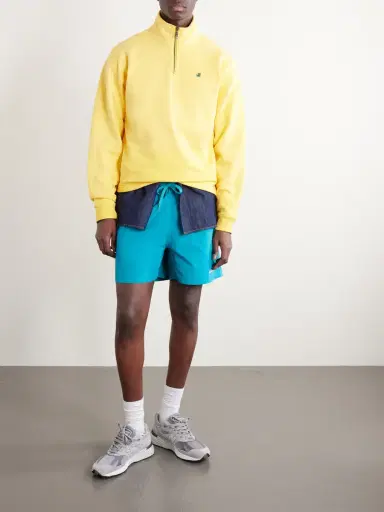 Aimé Leon Dore Straight-Leg Logo-Embroidered Shell Drawstring Shorts - Men | Thumbnail 2 Aimé Leon Dore Straight-Leg Logo-Embroidered Shell Drawstring Shorts - Men | Thumbnail 2