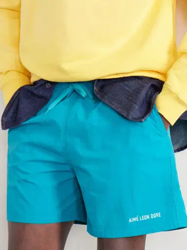 Aimé Leon Dore Straight-Leg Logo-Embroidered Shell Drawstring Shorts - Men | Thumbnail 5 Aimé Leon Dore Straight-Leg Logo-Embroidered Shell Drawstring Shorts - Men | Thumbnail 5
