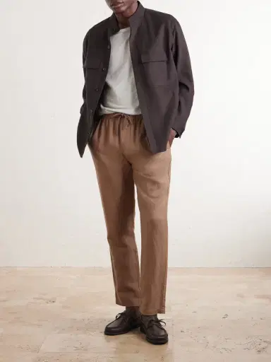 Onia Straight-Leg Linen and Lyocell-Blend Trousers - Men | Thumbnail 2 Onia Straight-Leg Linen and Lyocell-Blend Trousers - Men | Thumbnail 2