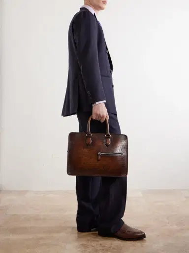 Berluti Un Jour Mini Venezia Leather Briefcase - Men | Thumbnail 2 Berluti Un Jour Mini Venezia Leather Briefcase - Men | Thumbnail 2