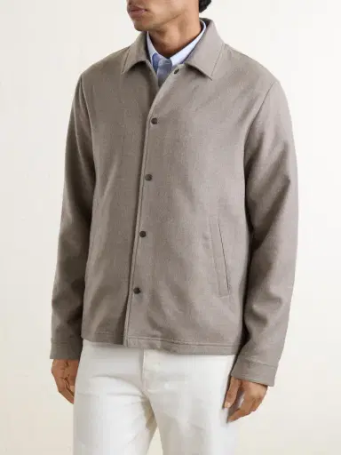Kiton Felted Wool-Blend Blouson Jacket - Men | Thumbnail 3