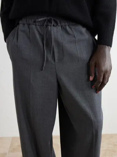 AMI PARIS Wide-Leg Virgin Wool Trousers - Men | Thumbnail 5 AMI PARIS Wide-Leg Virgin Wool Trousers - Men | Thumbnail 5