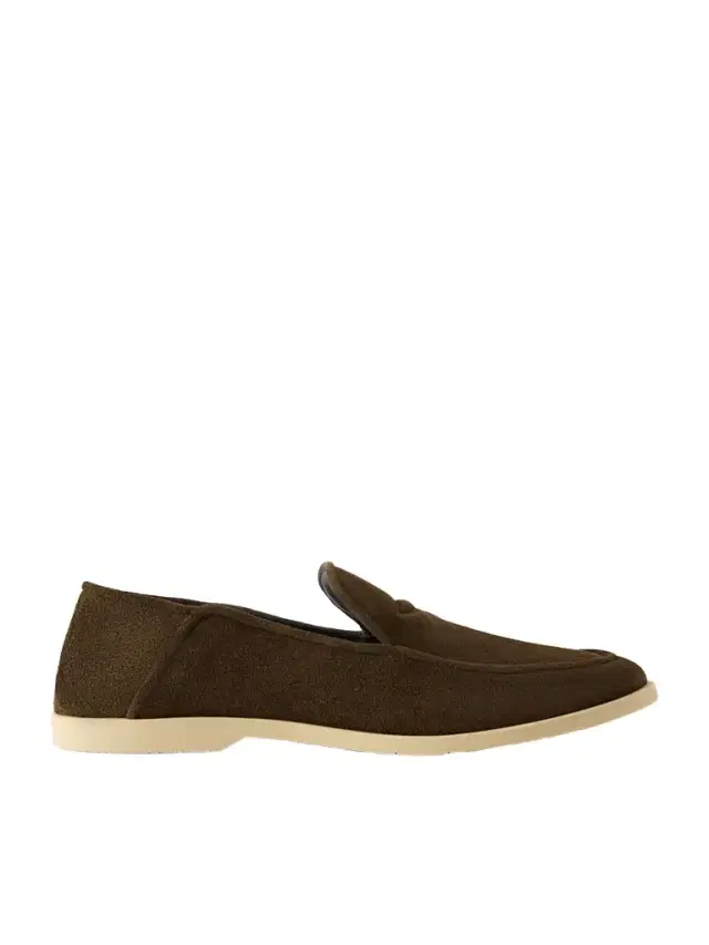 George Cleverley Mayfair II Collapsible-Heel Suede Loafers - Men