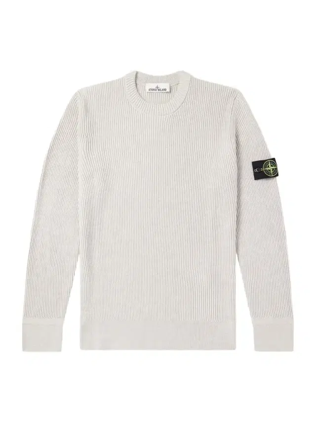 Logo-Appliquéd Ribbed Virgin Wool Sweater - Men Logo-Appliquéd Ribbed Virgin Wool Sweater - Men