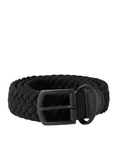 Anderson's 3.5cm Leather-Trimmed Woven Elastic Belt - Men | Thumbnail 1 Anderson's 3.5cm Leather-Trimmed Woven Elastic Belt - Men | Thumbnail 1