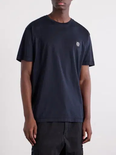 Stone Island Logo-Appliquéd Cotton-Jersey T-Shirt - Men | Thumbnail 3 Stone Island Logo-Appliquéd Cotton-Jersey T-Shirt - Men | Thumbnail 3