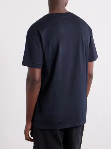 Stone Island Logo-Appliquéd Cotton-Jersey T-Shirt - Men | Thumbnail 4 Stone Island Logo-Appliquéd Cotton-Jersey T-Shirt - Men | Thumbnail 4
