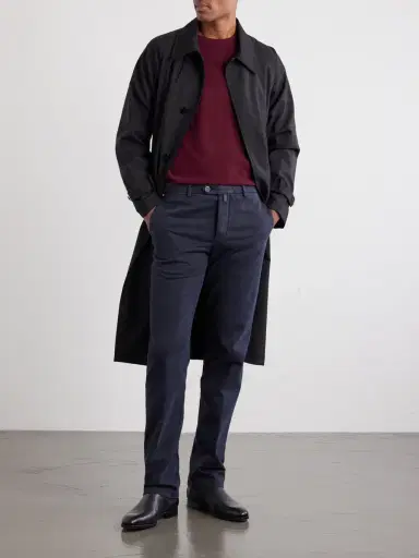 Kiton Straight-Leg Lyocell-Blend Trousers - Men | Thumbnail 2 Kiton Straight-Leg Lyocell-Blend Trousers - Men | Thumbnail 2